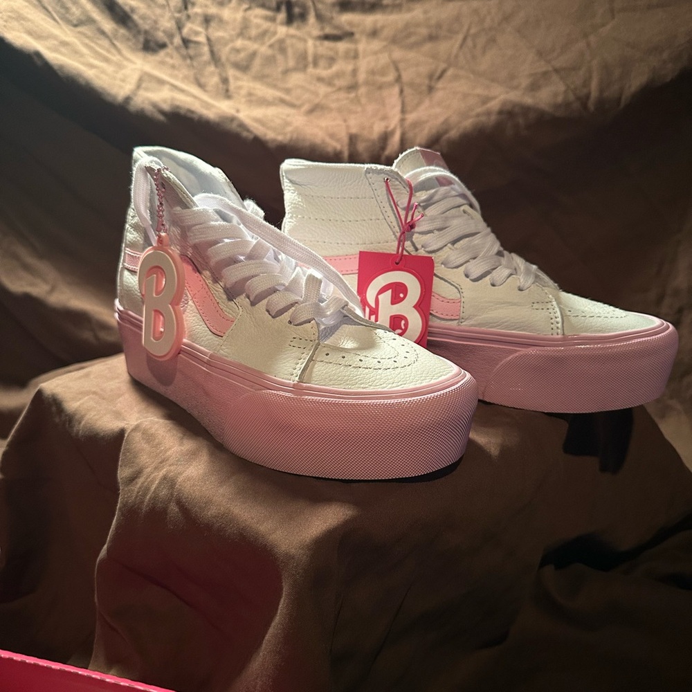 Vans Barbie hi tops.